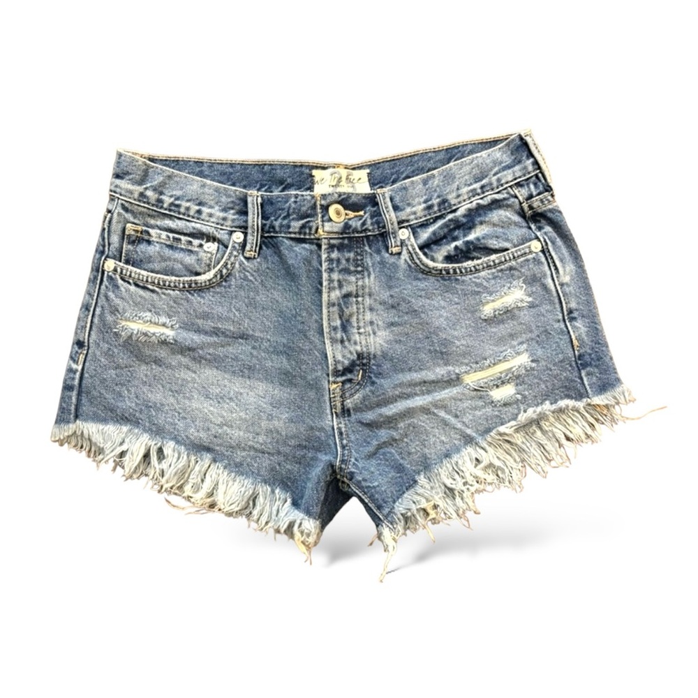 New FP We The Free Denim Jean Shorts 25